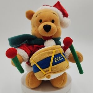 Disney Red and White Pooh Plush with Tag‎ 2001